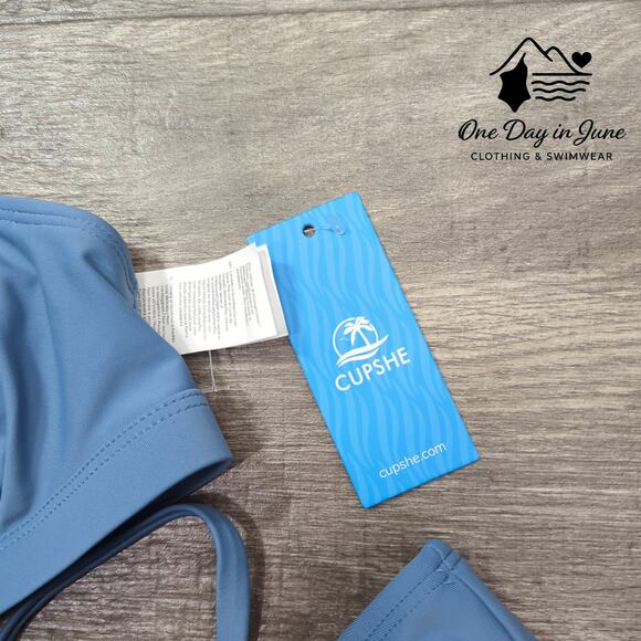 Cupshe Tie Back Bikini Swimsuit Size S - Picture 2 of 5